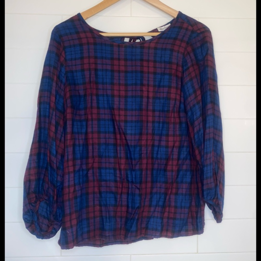 Plaid Blouse